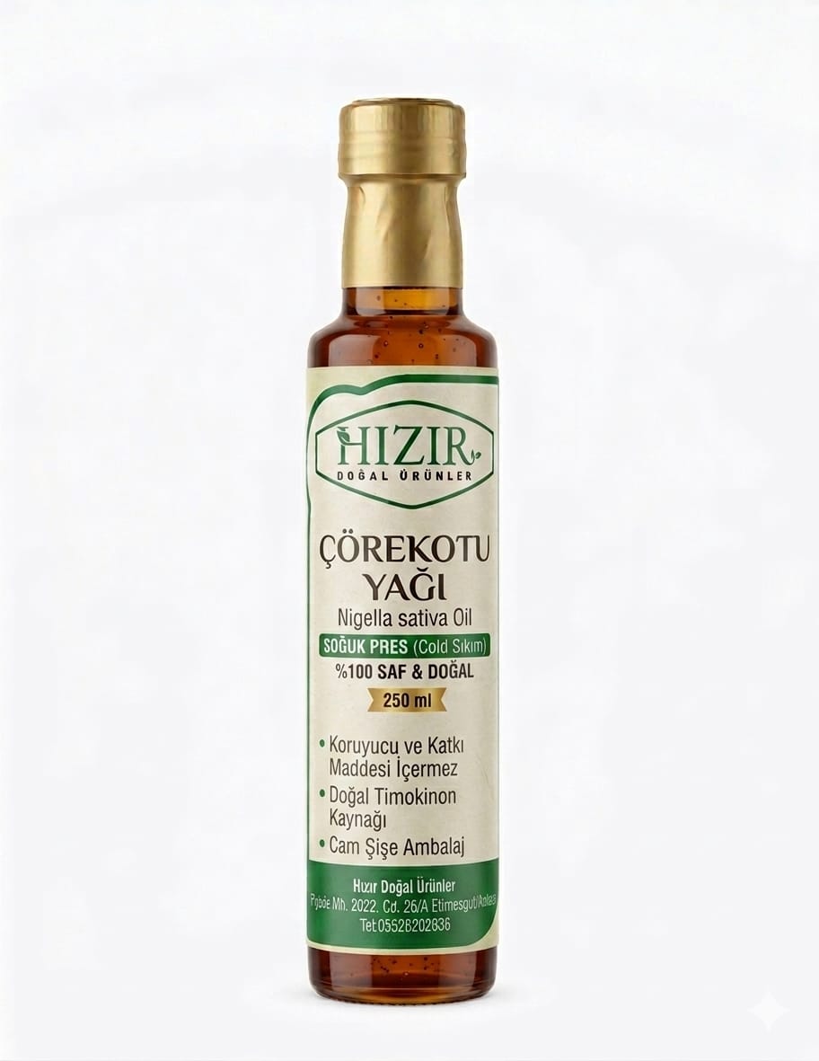Hızır Çörekotu Yağı 250 ML | %100 Saf Soğuk Pres