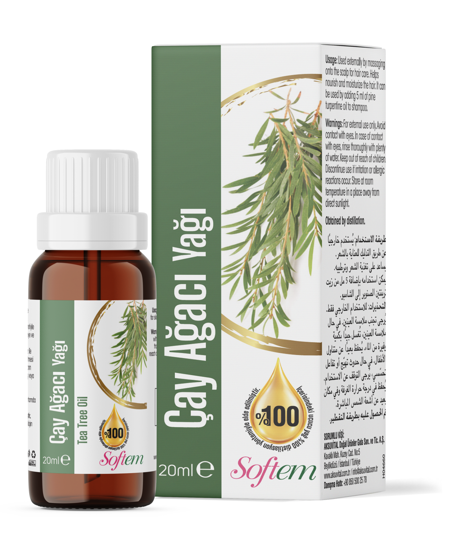 Softem Çay Ağacı Yağı 20ml
